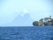 Bora Bora in distance