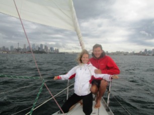 Sailing towards Sydney CBD, November 22, 2013